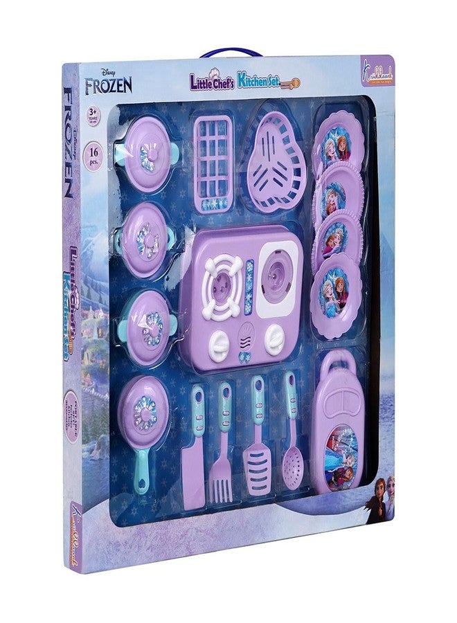 Kriiddaank Frozen Little Chef Kitchen Set - Pretend & Play Cooking & Baking Playset for Kids & Toddlers | Pretend Play Kitchen Set | Cooking & Baking Fun for Kids - Image 5